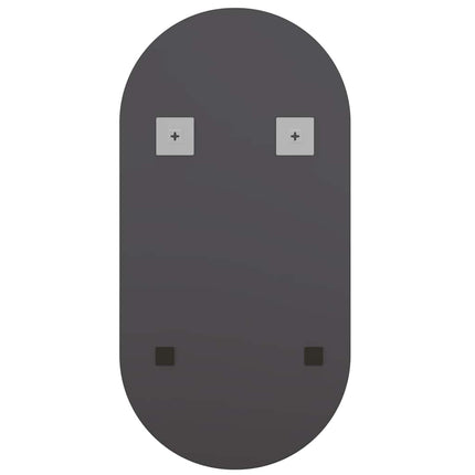 Spegel med LED-lampor 60x30 cm glas oval