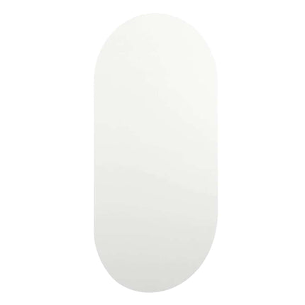 Spegel med LED-lampor 80x40 cm glas oval