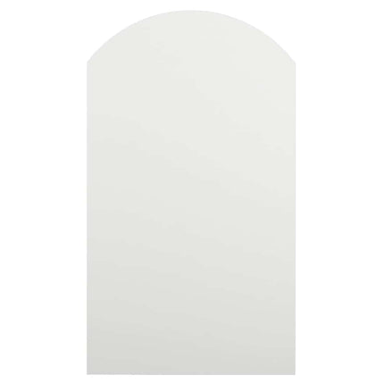 Spegel med LED-lampor 70x40 cm glas valvformad