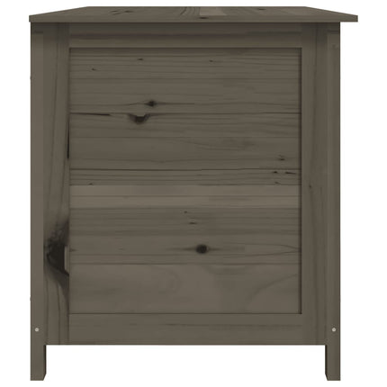 Dynbox för trädgården antracit 150x50x56 cm massivt granträ