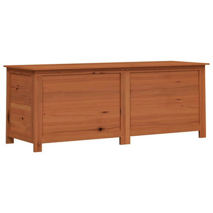 Dynbox för trädgården brun 150x50x56 cm massivt granträ