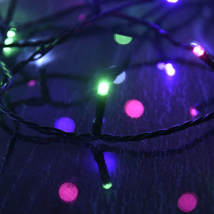 Ljusslinga med 150 LED flerfärgad pastell 15 m PVC