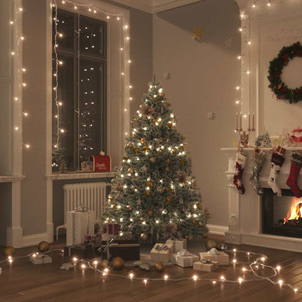 Ljusslinga med 150 LED varmvit 15 m PVC