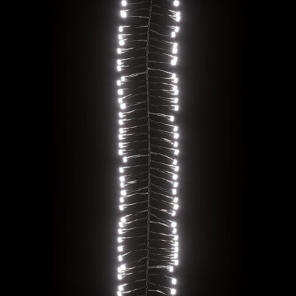 Ljusslinga med 400 LED cluster kallvit PVC