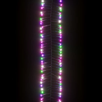 Ljusslinga med 2000 LED cluster flerfärgad pastell PVC