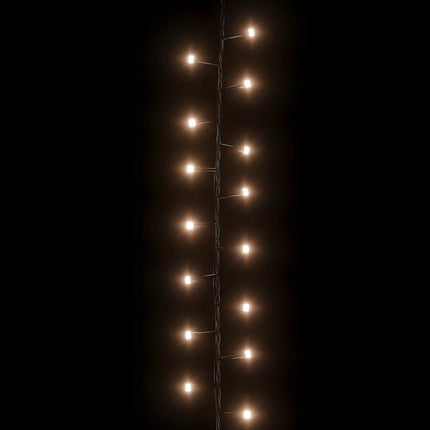 Ljusslinga med 400 LED kompakt varmvit 13 m PVC