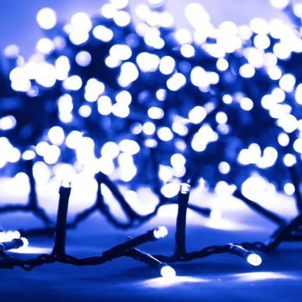 Kompakt ljusslinga med 1000 LED blå 25 m PVC