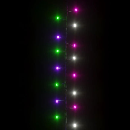 Kompakt ljusslinga med 1000 LED flerfärgad pastell 25 m PVC