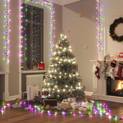 Kompakt ljusslinga med 2000 LED flerfärgad pastell 45 m PVC