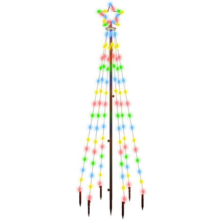 Julgran med markspett 108 färgglada lysdioder 180 cm