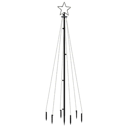 Julgran med markspett 108 färgglada lysdioder 180 cm