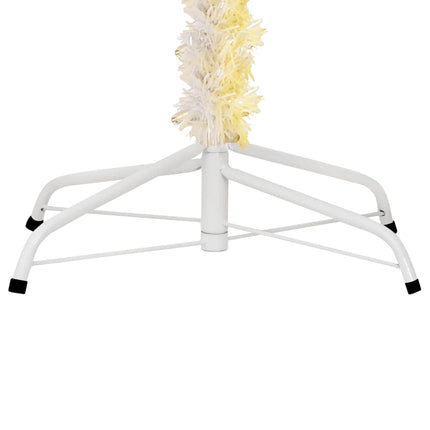 Plastgran med regnbågsskimrande grenar vit 180 cm PVC