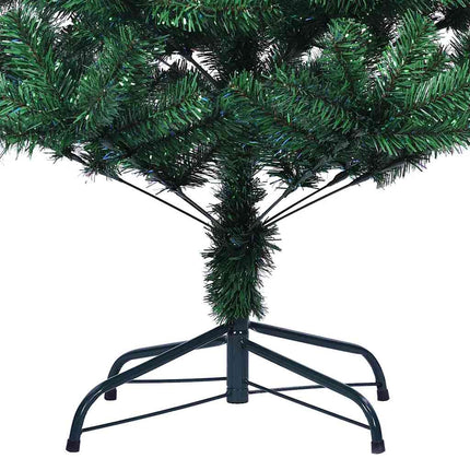 Plastgran med regnbågsskimrande grenar grön 120 cm PVC