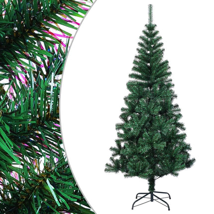 Plastgran med regnbågsskimrande grenar grön 180 cm PVC