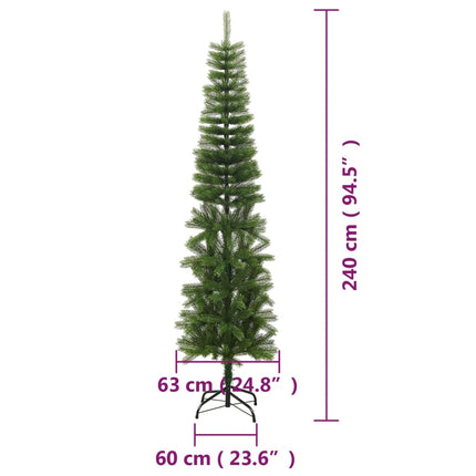 Smal plastgran med fot 240 cm PE
