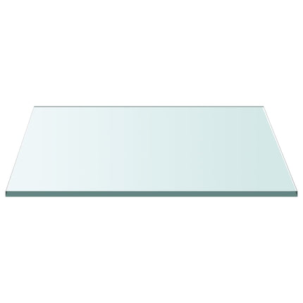 Bordsskiva genomskinlig 50x50 cm härdat glas