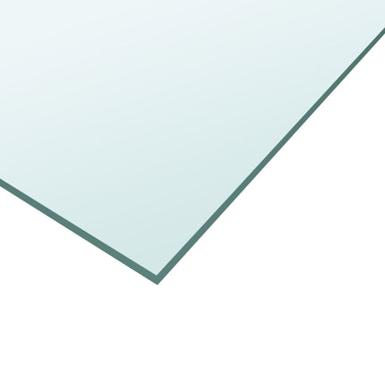 Bordsskiva genomskinlig 50x50 cm härdat glas