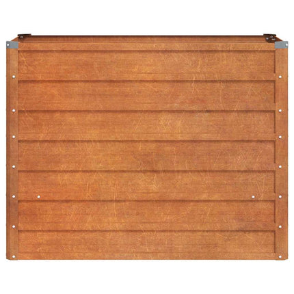 Odlingslåda rostig 100x40x77 cm rosttrögt stål
