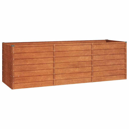 Odlingslåda rostig 240x80x77 cm rosttrögt stål