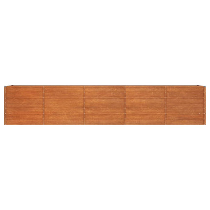 Odlingslåda rostig 400x80x77 cm rosttrögt stål