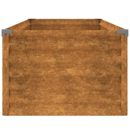 Upphöjd trädgårdsbädd 100x50x36 cm cortenstål