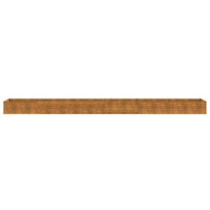 Upphöjd trädgårdsbädd 580x50x36 cm cortenstål