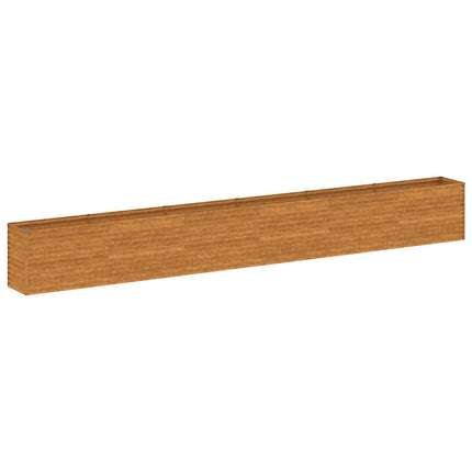 Upphöjd trädgårdsbädd 578x50x69 cm cortenstål