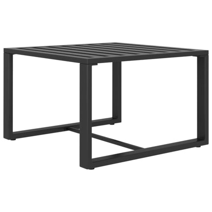 Loungegrupp för trädgården 3 delar med dynor aluminium antracit