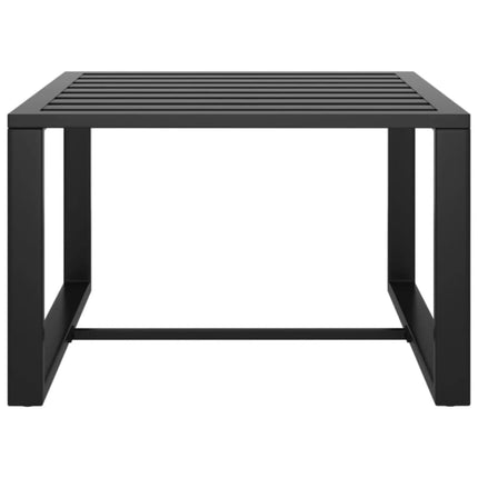 Loungegrupp för trädgården 3 delar med dynor aluminium antracit
