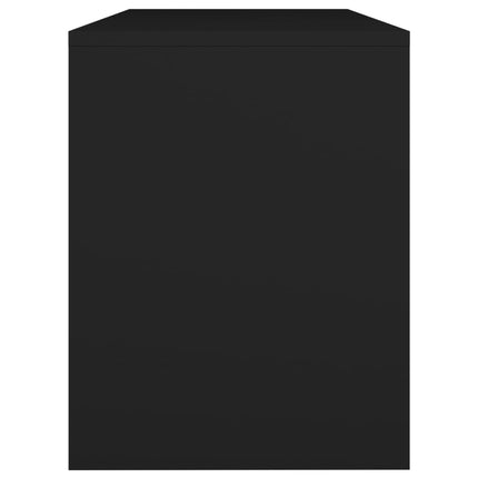Sminkpall svart 70x35x45 cm konstruerat trä