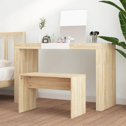 Sminkpall sonoma-ek 70x35x45 cm konstruerat trä