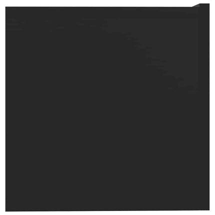 Tv-bänkar 2 st svart 80x30x30 cm konstruerat trä
