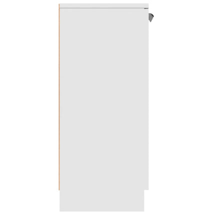Skänk vit 60x30x70 cm konstruerat trä