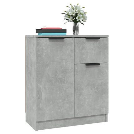 Skänk betonggrå 60x30x70 cm konstruerat trä