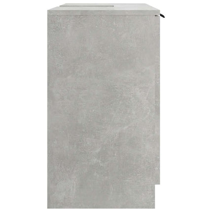 Badrumsskåp betonggrå 64,5x33,5x59 cm konstruerat trä