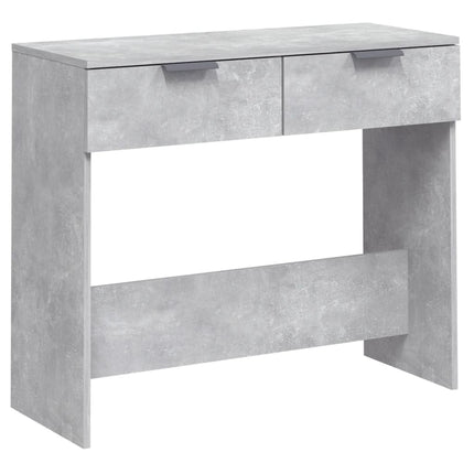 Konsolbord betonggrå 90x36x75 cm konstruerat trä