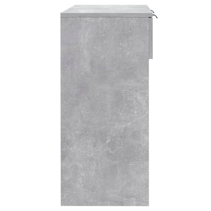 Konsolbord betonggrå 90x36x75 cm konstruerat trä