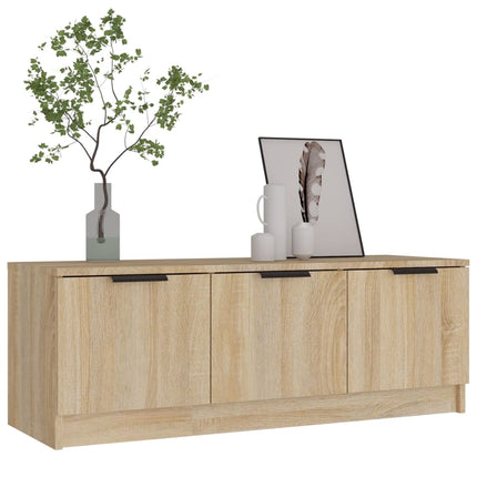 Tv-bänk sonoma-ek 102x35x36,5 cm konstruerat trä