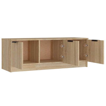 Tv-bänk sonoma-ek 102x35x36,5 cm konstruerat trä
