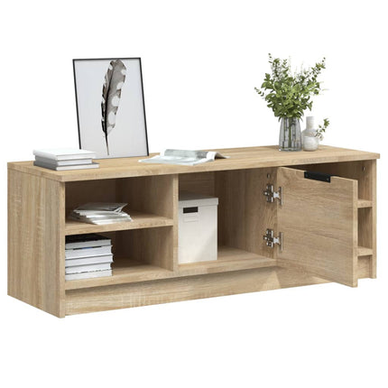 Tv-bänk sonoma-ek 102x35,5x36,5 cm konstruerat trä