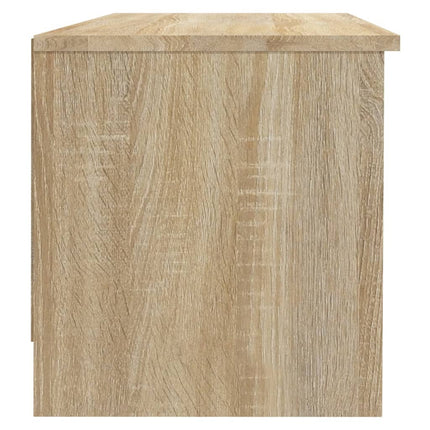 Tv-bänk sonoma-ek 102x35,5x36,5 cm konstruerat trä