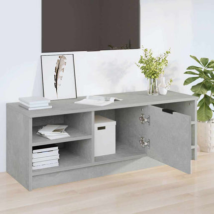 Tv-bänk betonggrå 102x35,5x36,5 cm konstruerat trä