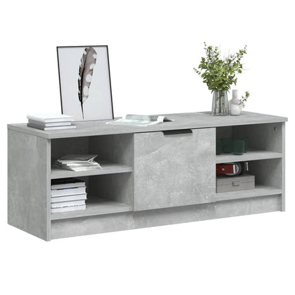 Tv-bänk betonggrå 102x35,5x36,5 cm konstruerat trä