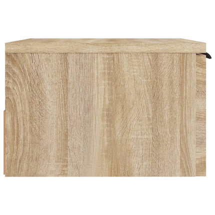 Väggmonterat sängbord sonoma-ek 34x30x20 cm