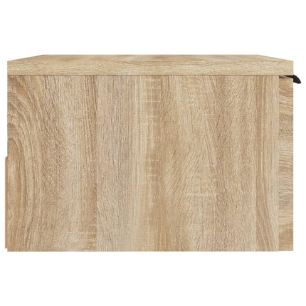 Väggmonterade sängbord 2 st sonoma-ek 34x30x20 cm