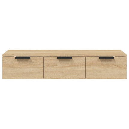 Väggskåp sonoma-ek 102x30x20 cm konstruerat trä