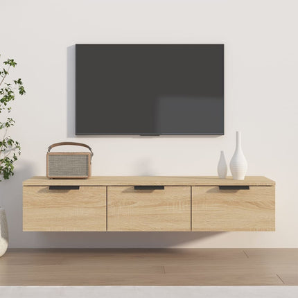 Väggskåp sonoma-ek 102x30x20 cm konstruerat trä