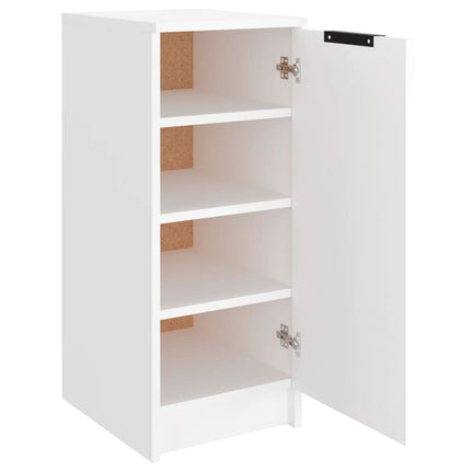 Skoskåp vit 30x35x70 cm konstruerat trä