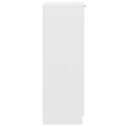 Skoskåp vit 30x35x100 cm konstruerat trä