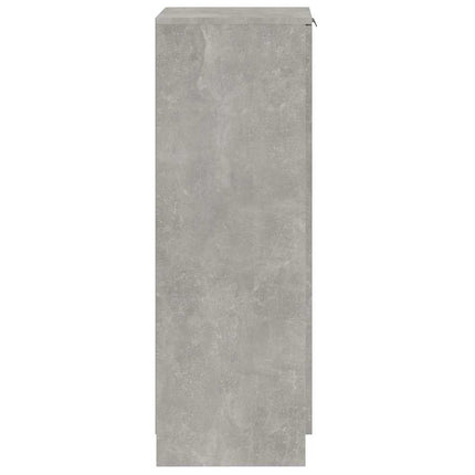 Skoskåp betonggrå 30x35x100 cm konstruerat trä